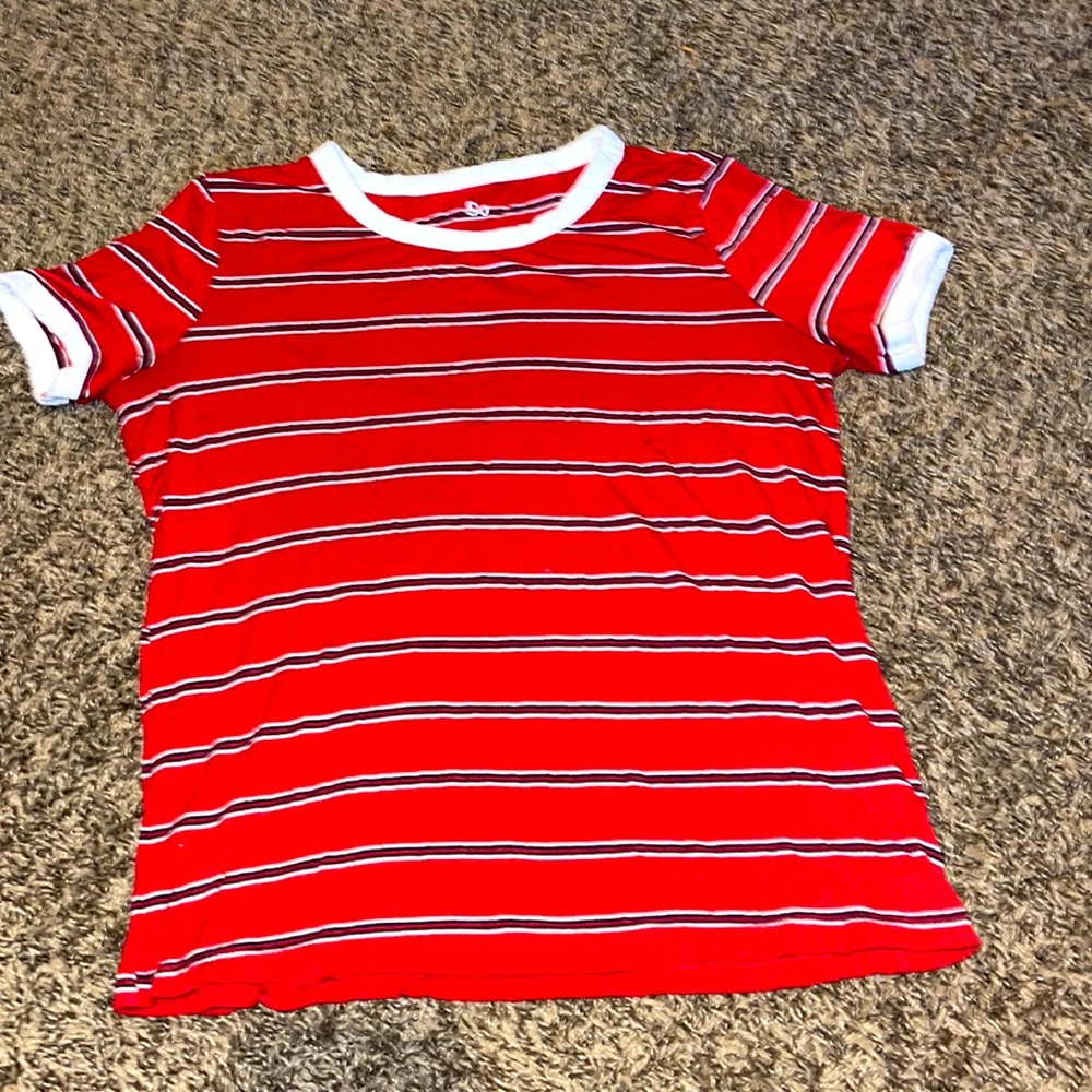 this is a red white and blue top. i only wore it once !